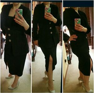 Ladies coat/jacket suit skirt with pencil skirt